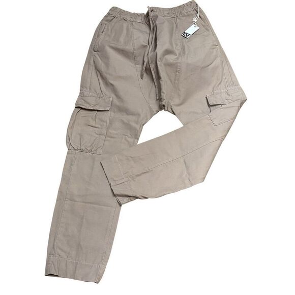 NSF 100% Cotton Pants in Khaki NWT Size X-Small - Picture 1 of 5